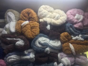 детское одеяло на овчине: Плед, Корея, Новый, Все сезоны, Двусторонний — 29