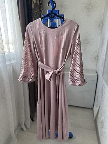 зарина: Повседневное платье, Длинная модель, Трапеция, L, XL — 1
