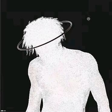 Инструменты: Постер/принт с абстрактным силуэтом в стиле glitch-art - Черно-белая — 1