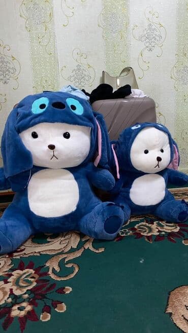 нолик с париком: Мягкая плюшевая игрушка, выполненная в виде персонажа Стича. Игрушка — 1