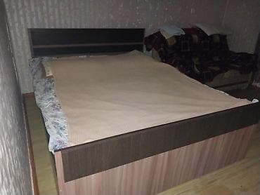 гостевой: Большой каркас с высоким изголовьем - Каркас из ЛДСП в двух оттенках — 1