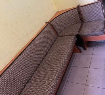 Кухонный мягкий уголок, ЛДСП, цвет - Коричневый