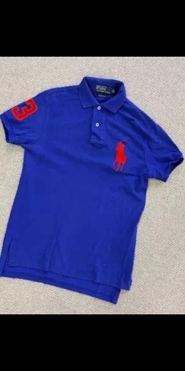 все в караколе: Мужская футболка, S, M, Polo Ralph Lauren, Б/у, цвет - Синий, Самовывоз, Платная доставка — 2