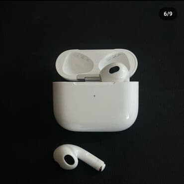аирподс 3 люкс: Вкладыши, Apple, Новый, Беспроводные (Bluetooth), Классические — 3