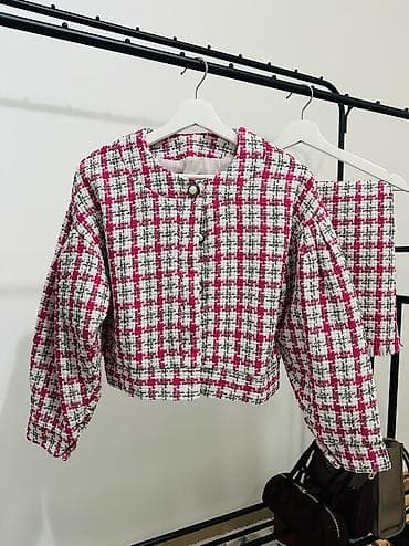 твидовое платье: Твидовый женский костюм (жакет + юбка) - Комплект из плотного твида с — 2