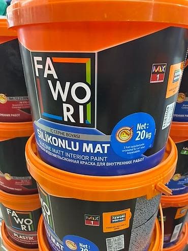 Силиконовая матовая краска для внутренних работ Favory. Ведро содержит