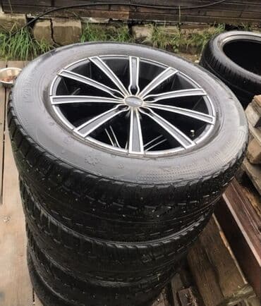 диски на е34: Дөңгөлөктөр монтажда R 18, Кыш, Колдонулган, Комплект, тешиктери - 5 — 4