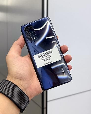 Oppo Reno5 4G, Б/у, 128 ГБ, цвет - Черный, В рассрочку, 2 SIM