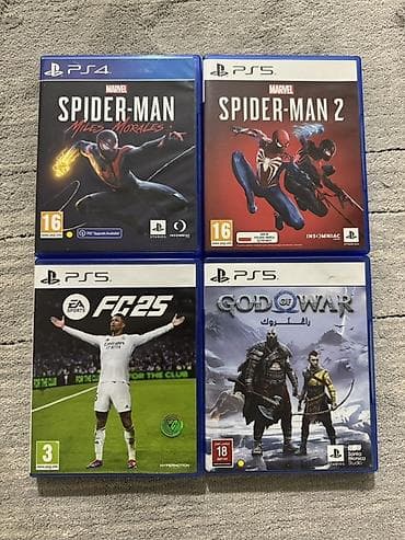 Miles Morales - 1500
Spider man 2 - 2500
Ragnarok- 1700
FC 25 - 1200 at lalafo.kg Miles Morales - 1500
Spider man 2 - 2500
Ragnarok- 1700
FC 25 - 1200