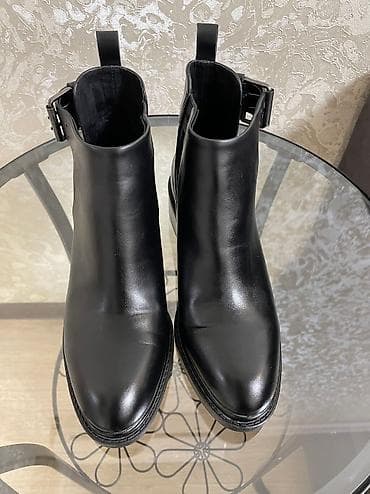 pull and beer: Zara - кожаные стильные ботинки, куплены в Корее. Размер 37, удобная — 3