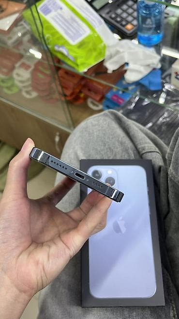 iphone 12 pro max ош: IPhone 13 Pro Max, Б/у, 256 ГБ, Sierra Blue, Коробка, 83 % — 4