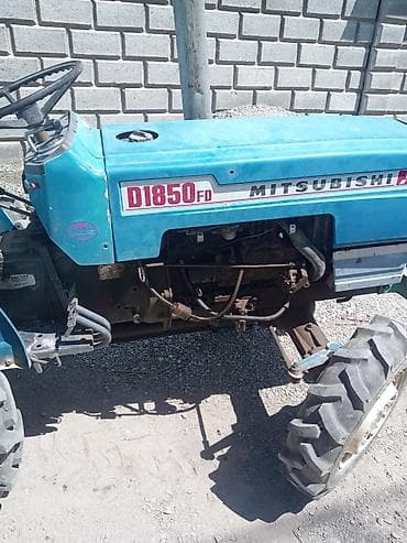 Унаа: Минитрактор Mitsubishi D1850FD с навесной роторной фрезой — 4