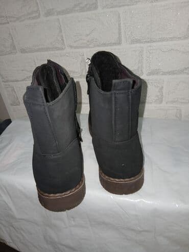 обувь для охоты: Черные демисезонные/зимние ботинки на шнуровке с боковой молнией. - — 5