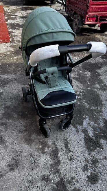 хорошие детские коляски: Балдар арабасы, түсү - Көгүлтүр, Жаңы — 1