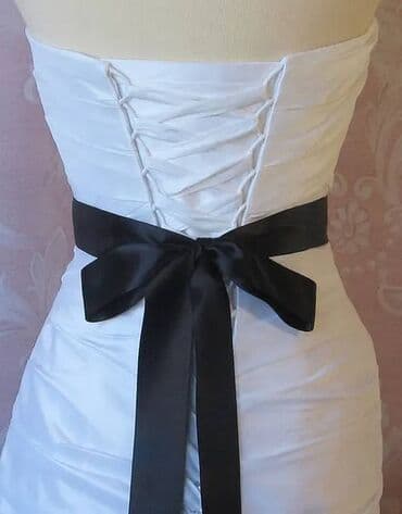 сумка кожаная из италии: Шарф, узкий длинный, шелковый, ширина 5 см, длина 180 см — 3