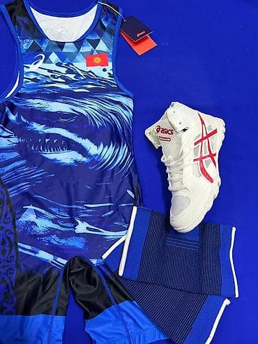 детская басен: Комплект 3 в 1 для борцов, Трико борцовская Акула 🦈, борцовский — 3