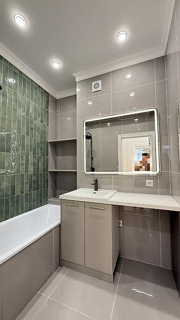 discovery studio: 3 комнаты, 96 м², Асанбай мкр Элитка, 10 этаж, Дизайнерский ремонт — 10