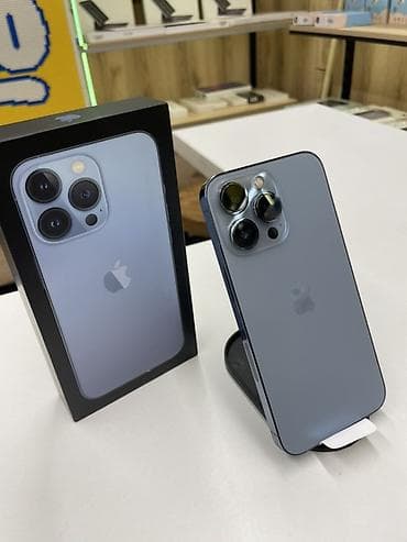 redmo note 10: IPhone 13 Pro, Б/у, 512 ГБ, Sierra Blue, Коробка, 77 % — 2