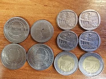 2 доллара: Коллекция иностранных монет (подборка разномастных номиналов и годов) — 2