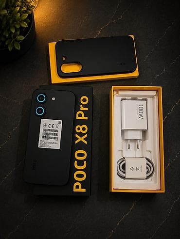 Poco X8 Pro, Новый, 256 ГБ, цвет - Черный, 2 SIM
