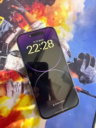 realme c3: IPhone 14 Pro, Б/у, 512 ГБ, Deep Purple, 82 % — 2