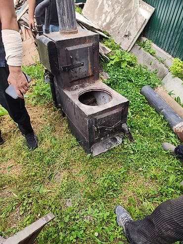 зеркало в полный рост настенное: Металлическая дровяная печь «буржуйка» с варочной конфоркой и — 3