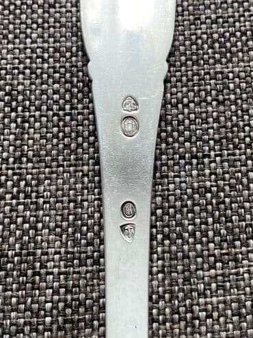 монеты разных стран: Серв. ложка. Серебро. Дания. 1928 г. Апробирована мастером Christian — 3