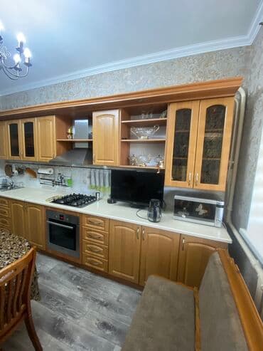 продажа шкафов для одежды: Кухонный гарнитур, Б/у, цвет - Бежевый, Дерево, Самовывоз — 2