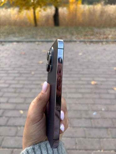 Аудиотехника: IPhone 14 Pro, Б/у, 256 ГБ, Deep Purple, Чехол, 77 % — 2