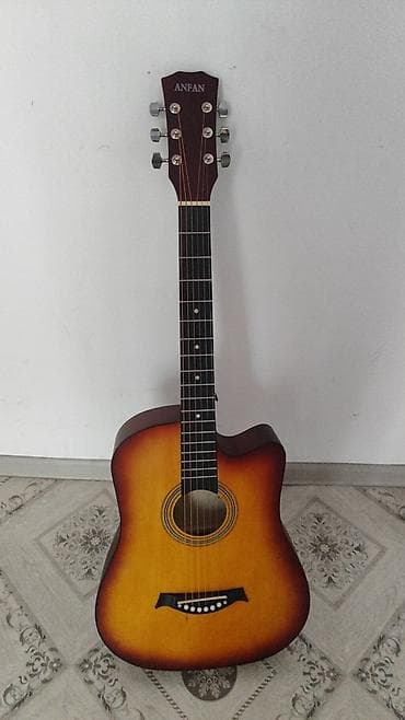 scarlett 2i2: Акустическая гитара ANFAN с вырезом (cutaway) - Тип: 6-струнная — 1