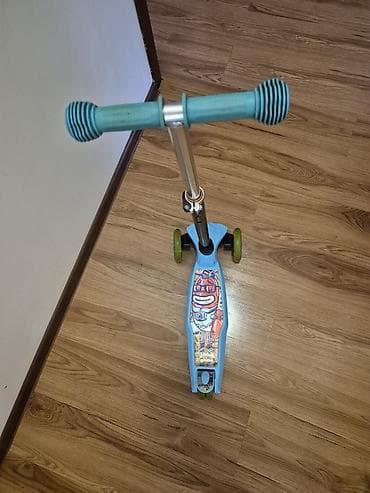 Детские самокаты: Детский самокат, Трёхколёсный, Б/у — 2