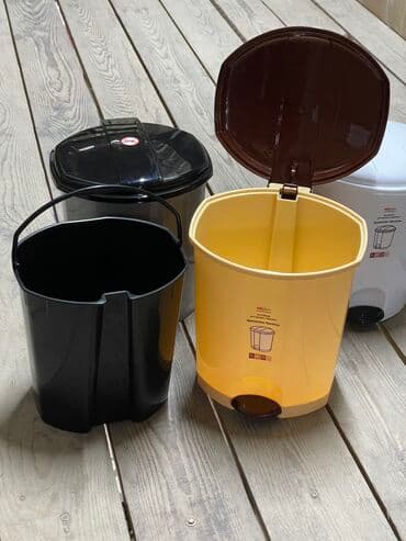 урна для баклашки: Ведро для мусора, урна с педалью и внутренним ведром 7литров 7л - — 2