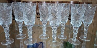 Декор и интерьер: Продаётся хрустальные фужеры!!!! Винтаж!!!! Ссср!!!! Сервантное — 3