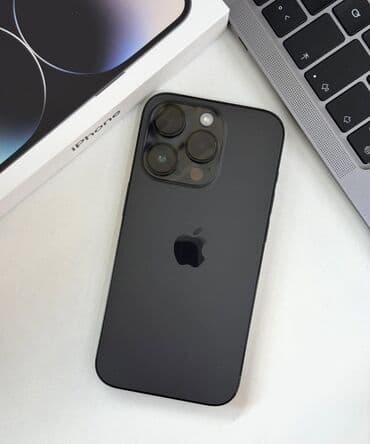 IPhone 14 Pro, Б/у, 256 ГБ, Черный, Защитное стекло, Чехол, Коробка, 90 % at lalafo.kg IPhone 14 Pro, Б/у, 256 ГБ, Черный, Защитное стекло, Чехол, Коробка, 90 %
