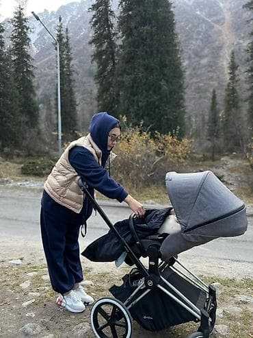детский айпад: Коляска, Cybex, цвет - Серебристый, Б/у, Самовывоз, Платная доставка — 1