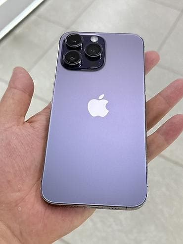 redmi note 19: IPhone 14 Pro Max, Б/у, 128 ГБ, Deep Purple, Защитное стекло, Чехол, 82 % — 9