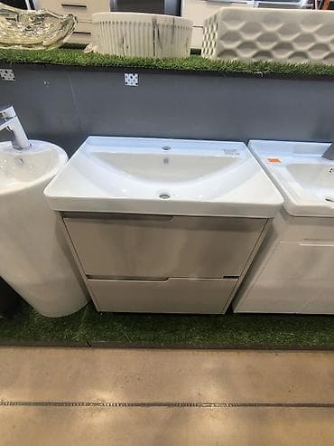 ракавино: Тумба для ванны, С раковиной, ЛДСП, цвет - Белый — 6