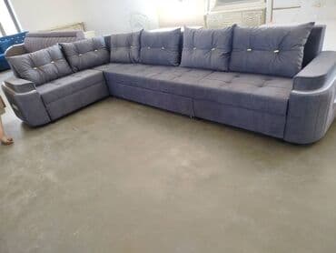 мебель бишкек: Угловой диван, C подушками, Трехместный — 6