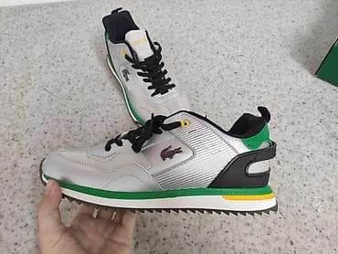купить кроссовки lacoste: Мужские кроссовки, 40, 41, 42, Lacoste, Новый, цвет - Серебристый — 1