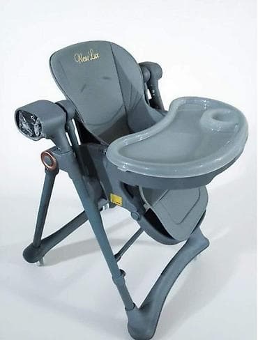 small table: Стульчик для кормления, Другой бренд, Пластик, Другой вид, цвет - Серый — 1