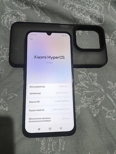 Уюлдук телефондор үчүн аксессуарлар: Redmi, Redmi 15C, Жаңы, 128 ГБ, түсү - Кара, 2 SIM — 2