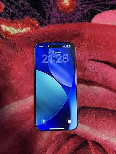 Уюлдук телефондор үчүн аксессуарлар: IPhone 16 Pro, Колдонулган, 256 ГБ, Күмүш, Коргоочу айнек, Каптама, Кабель, 95 % — 2