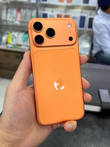 IPhone 17 Pro Max, Колдонулган, 256 ГБ, Ток сары, Кабель, Куту, Бөлүп төлөө менен, 97 %