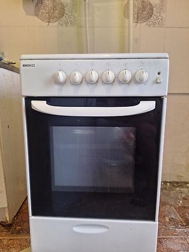 6 дыр: Газовая плита BEKO, классический белый цвет. Б/У Характеристики: - 4 — 2