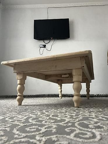 Компьютерные столы: Журнальный стол, Новый, Прямоугольный, Раскладной, цвет - Бежевый — 2