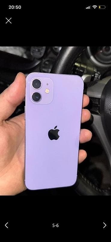 мобила: IPhone 12, Б/у, 128 ГБ, Deep Purple, Коробка, 90 % — 2