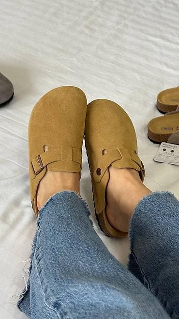 Сабо: Клоги Birkenstock Boston Модель сабо Boston с верхом из натуральной — 3