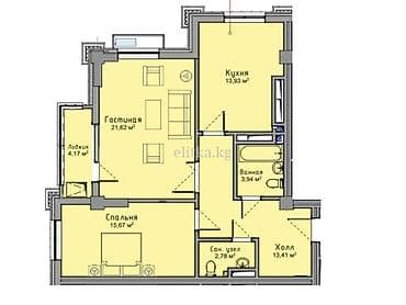 елизавета поларис: 2 комнаты, 80 м², Элитка — 4