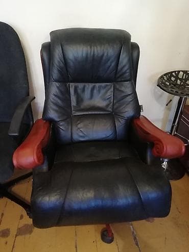 Офис столдору: Офис креслолор, Колдонулган, Дөңгөлөктүү, түсү - Кара, Булгаары, Өзү алып кетүү — 2
