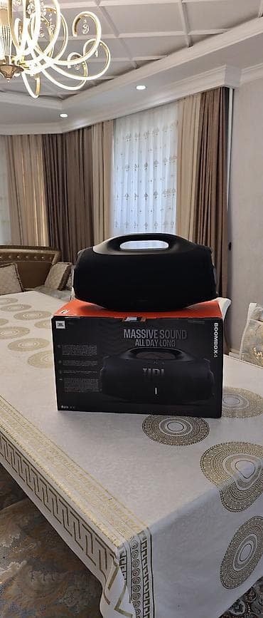 4ж роутер: Портативная акустика JBL Boombox 4 (черная). новая - Мощный — 2